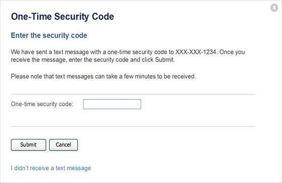 One-Time Security Code